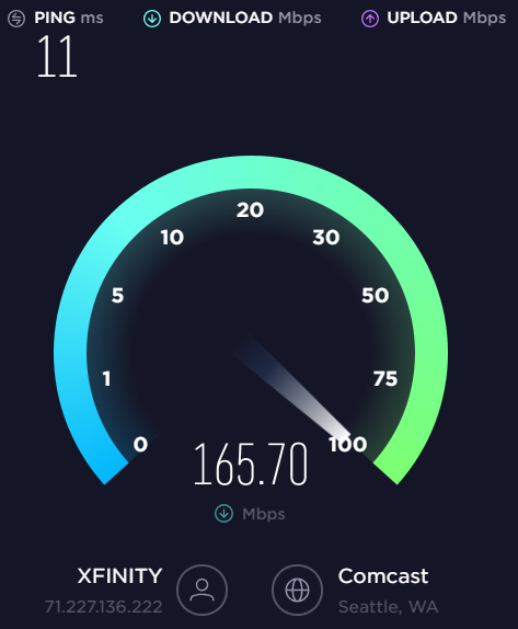 spectrum speed test ookla