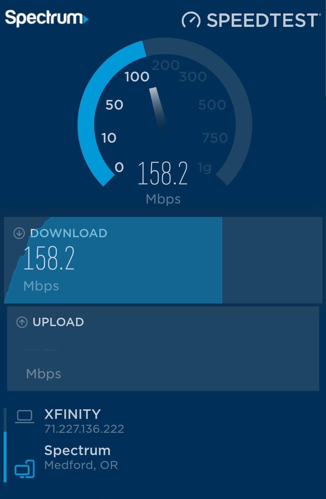 spectrum download speed