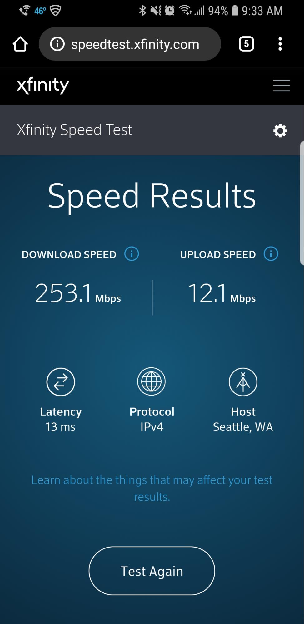 xfinity speed test 26 download ookla speed test 7 download